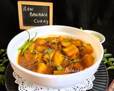 A picture of step 12 of Raw Banana Curry.