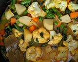 A picture of step 5 of Hyderabadi Vegetable Dum Biryani.