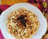 A picture of step 6 of Koshari.
