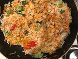 Arroz con vegetales