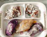Foto langkah ke 5 dari resep Purple Sweet Potato Rice Paper Dumplings/Pie.
