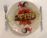 A picture of step 5 of Salmon with Garlic Blanket.