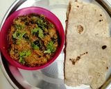 A picture of step 3 of Masala Brinjal Curry.