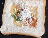 A picture of step 3 of Gram flour bread sandwich.