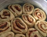 A picture of step 4 of Cinnamon rolls#firstrecipeoftheyear.