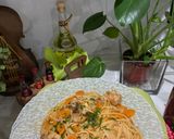 Foto del paso 4 de la receta: Pollo con espagueti 🍝 un sabor divino de otro continente 👩🏻‍🍳😋🫂🌹❤️🥰🫶