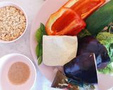 รูปขั้นตอนการทำที่ 1 ของ แกงเขียวหวานเต้าหู้ผักรวมกับแป้งจาปาตี (โรตี)​