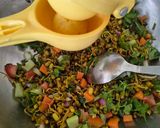 A picture of step 3 of Moong Moth Sprouts Chaat - Protein-Rich Weight Loss Healthy chaat.
