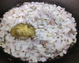 A picture of step 3 of Tori sabzi.