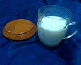 A picture of step 3 of Dalgona candy coffee.