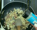 A picture of step 4 of Pumpkin and salt fish stew (veggie).