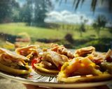 Foto del paso 4 de la receta: Miniaperitivo con bonito del norte (I): Blini con bonito y cebolla caramelizada