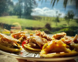 Foto del paso 4 de la receta: Miniaperitivo con bonito del norte (I): Blini con bonito y cebolla caramelizada