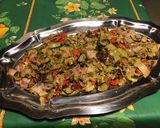 Une image de l'étape 10 de Courgettes bicolores à la pancetta corse et tomates cerise.