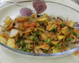 A picture of step 6 of Baked Cheese Chapaati Noodles.