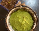 A picture of step 3 of Torai chilka chutney (Ridge gourd skin chutney).