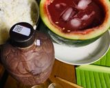 Hình bước làm 3 của món Cocktail dưa hấu Sải Duần và rượu táo mèo Sapa