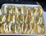 A picture of step 1 of Easy cheesy potato bake:.
