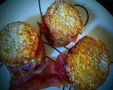 Foto del paso 5 de la receta: Mini sándwiches de torrijas rellenas con jamón serrano