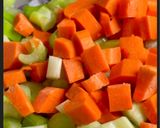 A picture of step 1 of Hearty Cabbage Red Lentil Soup.