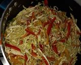 A picture of step 2 of Vegetable Fried Rice.