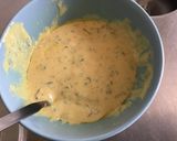 Une image de l'étape 8 de Salade de riz épicée aux légumes et anchois sauce crème.