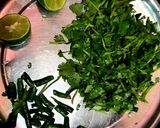 धनिया के पत्ते की चटपटी चटनी (Dhaniya ke patte ki chatpati chutney recipe in Hindi) रेसिपी चरण 1 फोटो