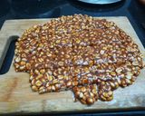 A picture of step 6 of Ground nut chikki.