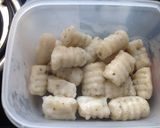 A picture of step 11 of Gnocchi- Eggless version.