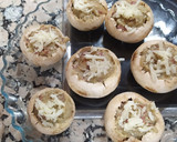 Foto del paso 2 de la receta: Champiñones rellenos con volcán de patata cocida