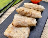 Foto del paso 6 de la receta: Sacos de arroz fritos rellenos de carne y verduras con salsa agridulce casera