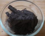 A picture of step 1 of (meethi recipe)Small pinnata heart shape dark chocolates.