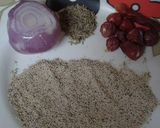 A picture of step 1 of Kashkash ka paratha.