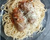 Foto del paso 4 de la receta: Chorizos a la pomarola con fideos