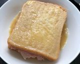 A picture of step 2 of Gypsy toast sandwich 🥪.