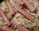 A picture of step 1 of Homemade Fermented Sauerkraut on Hotdogs.