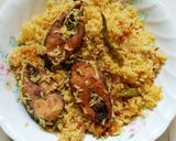 A picture of step 4 of Hilsha fish Pulao.
