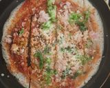 A picture of step 9 of Jini dosa with sambhar.