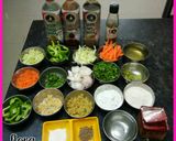 A picture of step 1 of Chinese manchurian pakode.