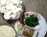 A picture of step 1 of Cauliflower fritters.