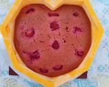A picture of step 6 of ❤️ Heart-Shaped Eggless Strawberry Cake.