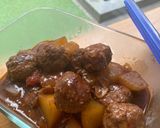 Foto langkah ke 5 dari resep Semur Bola Daging isi Puyuh.