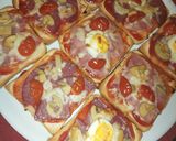 Pas rețetă Pizza pe felii de pâine 2 fotografie