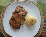 Foto del paso 23 de la receta: Fricandó de ternera con rosa de patata gratinada