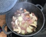 A picture of step 1 of Bacon & Leek soup.