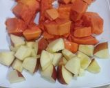 Foto del paso 1 de la receta: Licuado de Papaya, Manzana y Avena