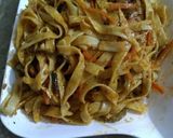 A picture of step 4 of Futticcine Red Sauce Pasta.