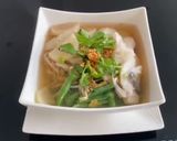 A picture of step 2 of Rice Noodles Soup With Hake.
