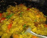A picture of step 9 of Chicken masala kaleji.