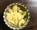 A picture of step 1 of Bengali style Papad - er Dalna.